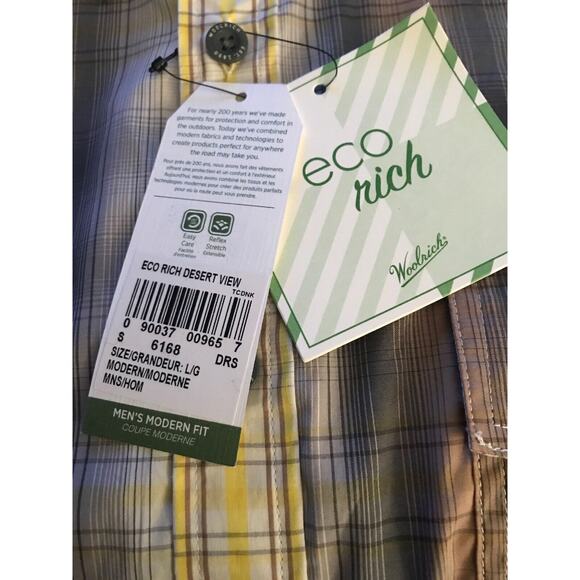 Woolrich Adventure Series Mens Large Desert View Shirt Eco Rich Organic $65 - Picture 4 of 6